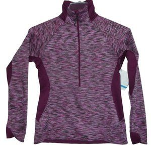 Columbia Sportswear 1/2-Zip Pullover Womens Small purple shirt top Knit Fleece